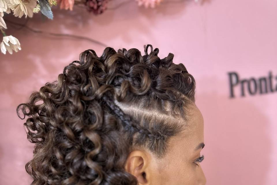 Penteado cacheado