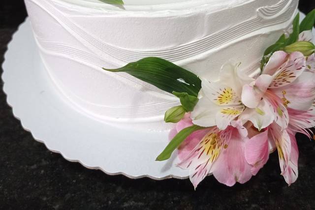 Bolo floral noivado