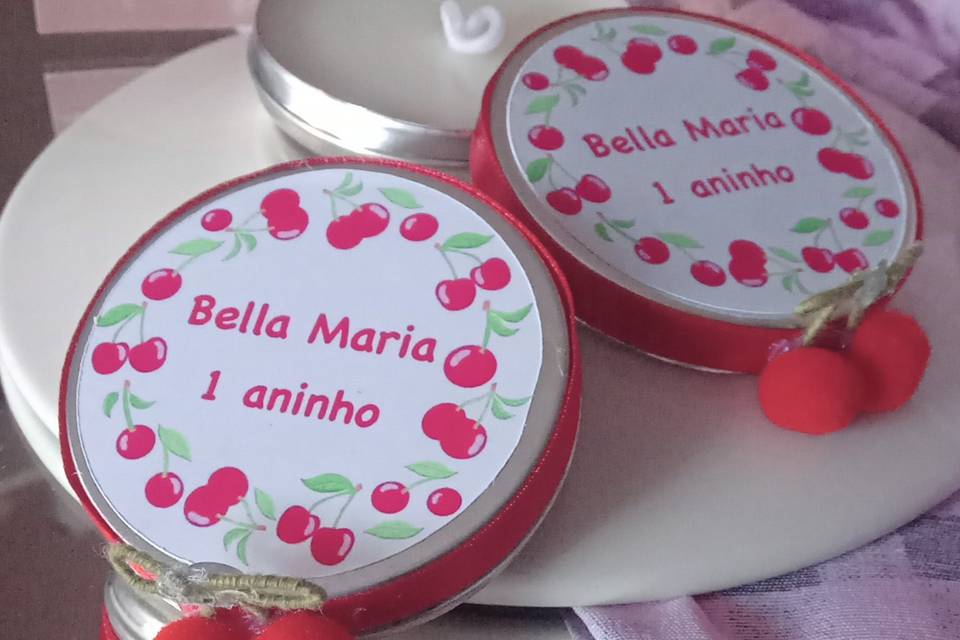Vela personalizada metal