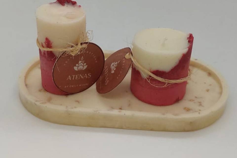 Vela aromatica cor Rosa