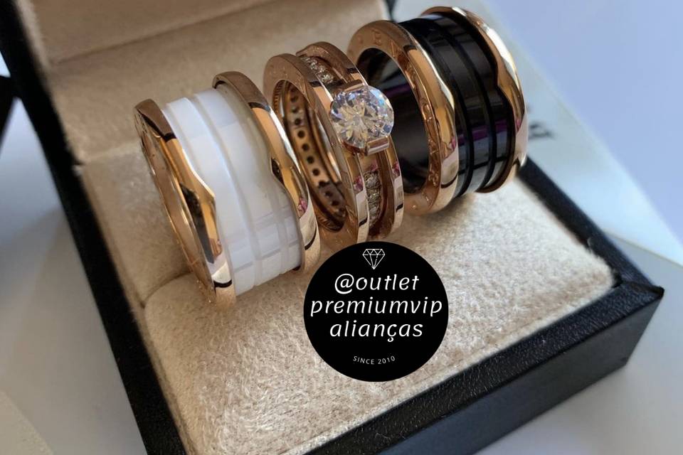 Conjunto de luxo com solitario