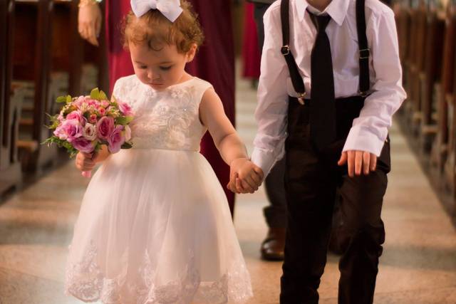 Saída da daminha e pajem