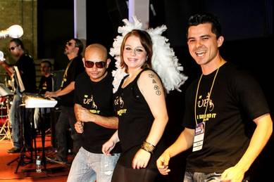 No palco