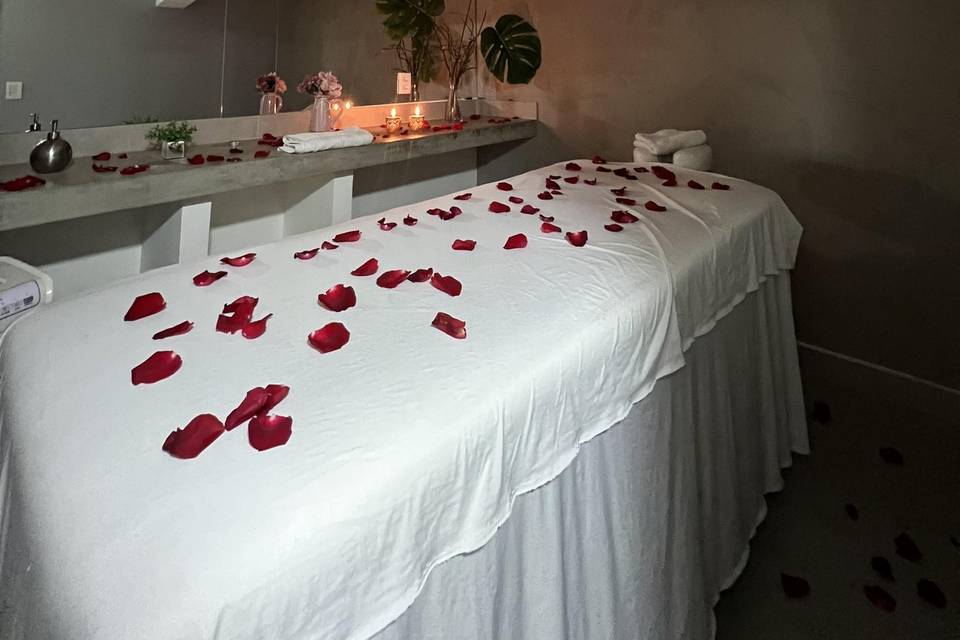 Sala de massagem relaxante