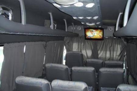 Interior da van