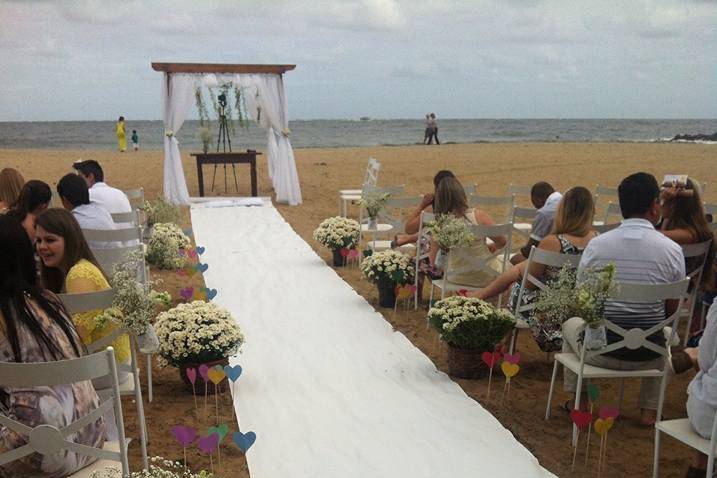 Cerimônia na praia
