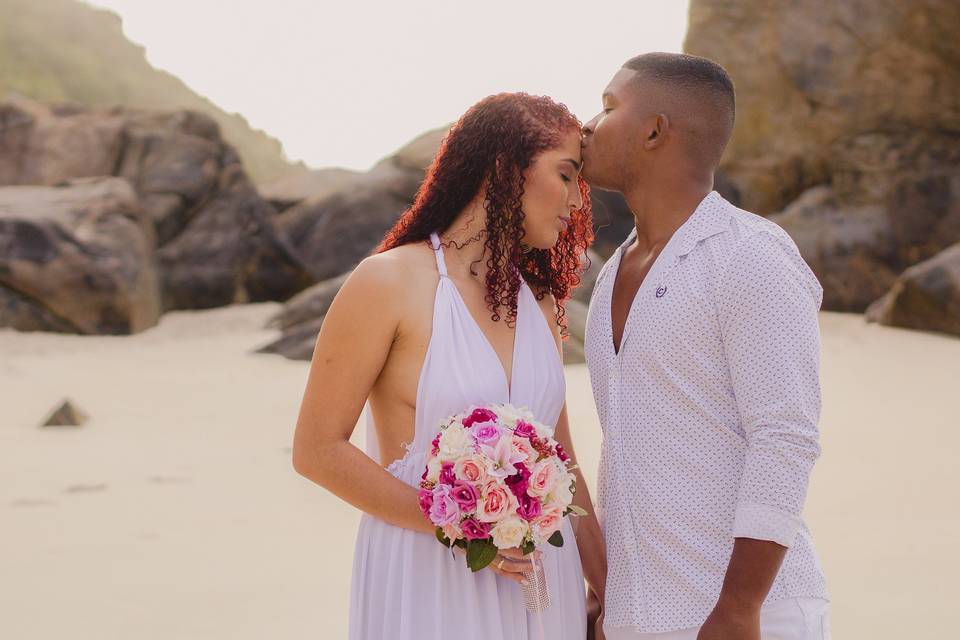 Pré-wedding na praia