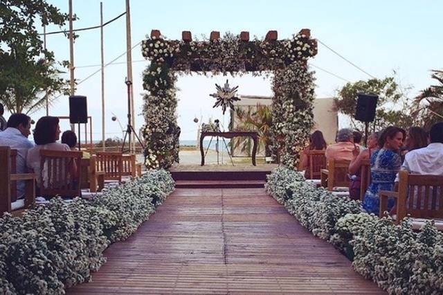 Lindo casamento na praia