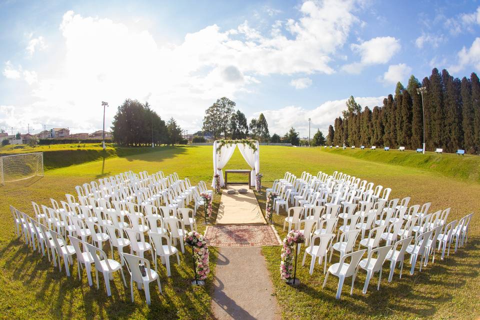 Casamento ao ar livre