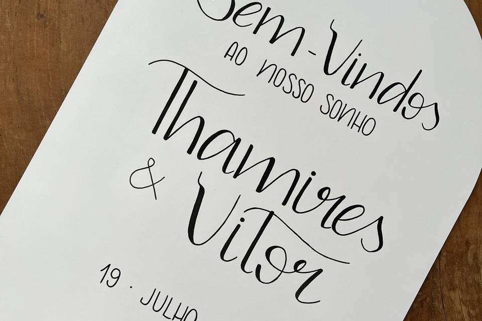 Placa de Boas-Vindas