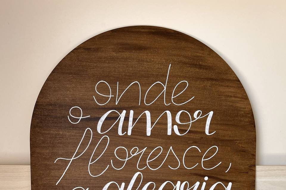 Placa de Boas-Vindas