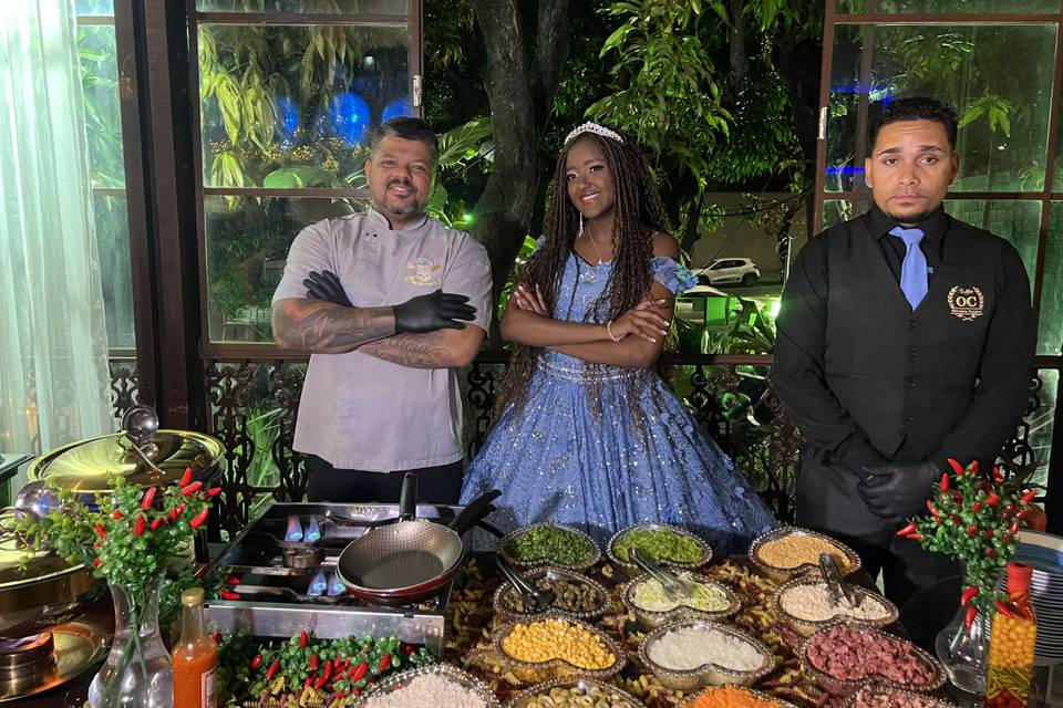 Cheff Calmon e Debutante