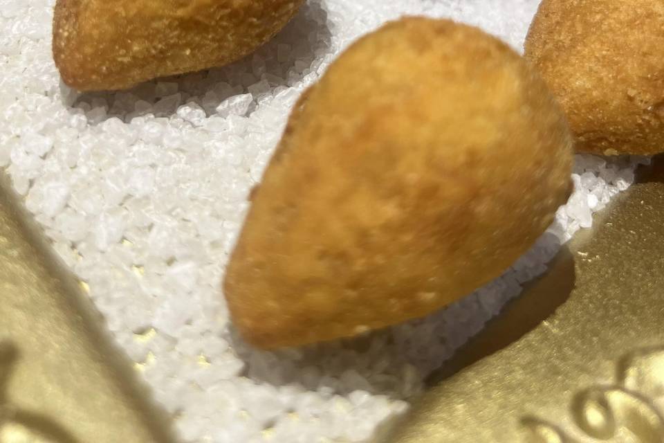 Coxinha de a órbita e costela