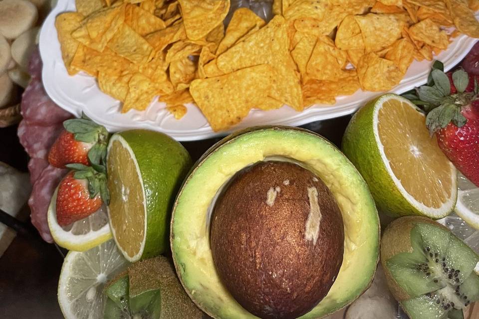 Guacamole e nachos
