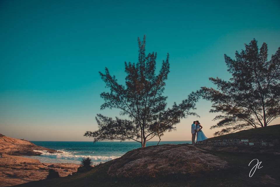 Ensaio pós casamento praia