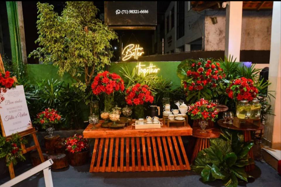 Mesa de degustação