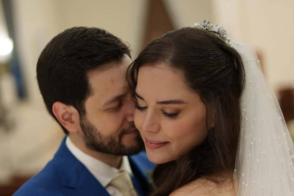 Noivos Juliana e Caio