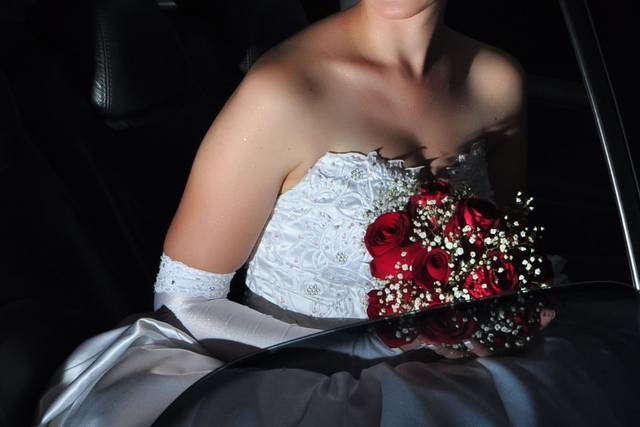 Noiva no carro