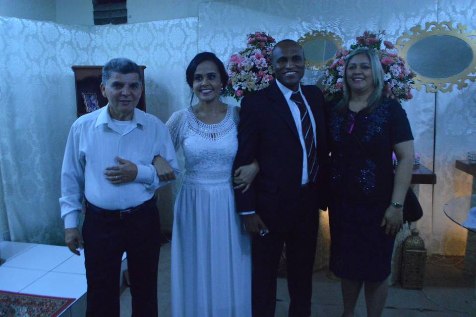 Foto com a familia