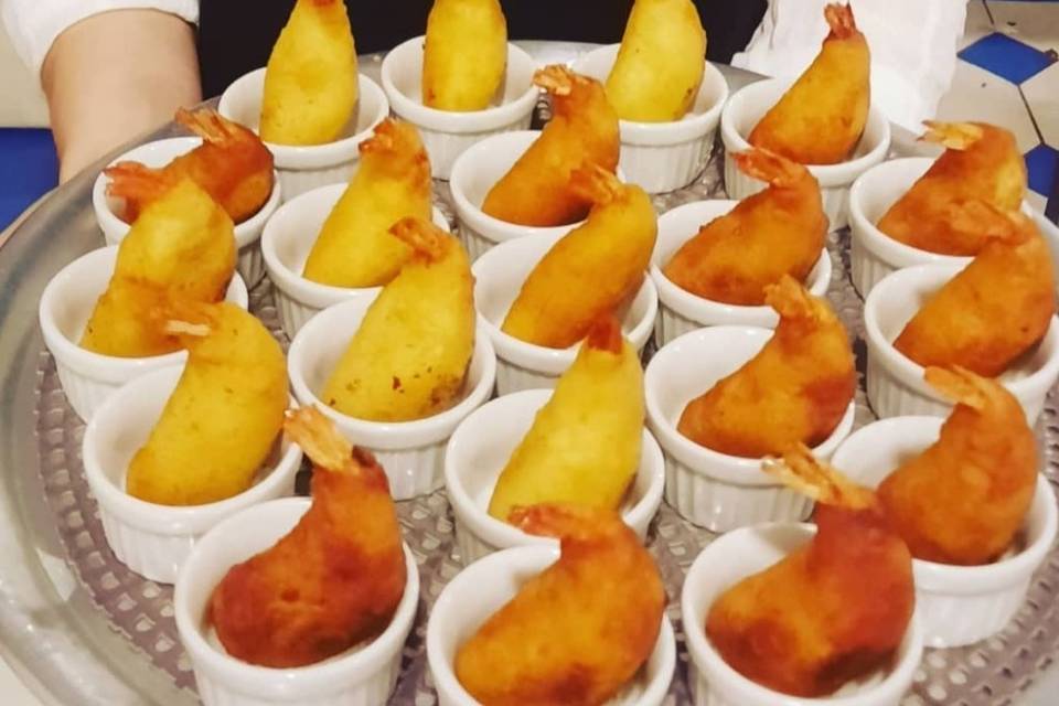 A famosa coxinha de camarão