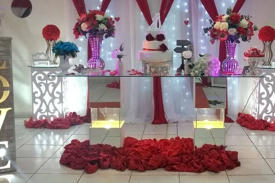 Decoração mesa principal