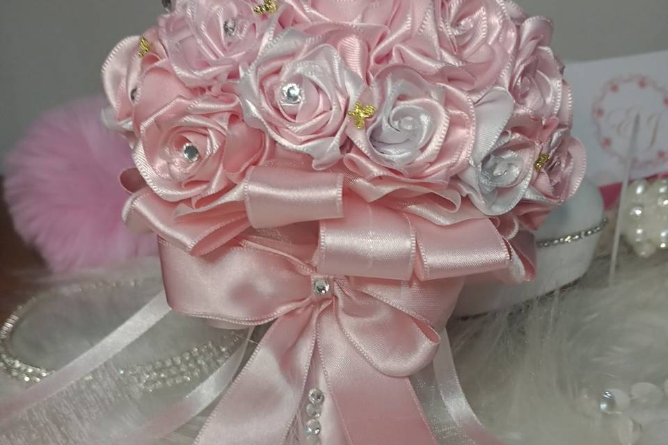 Buquê rosa e branco