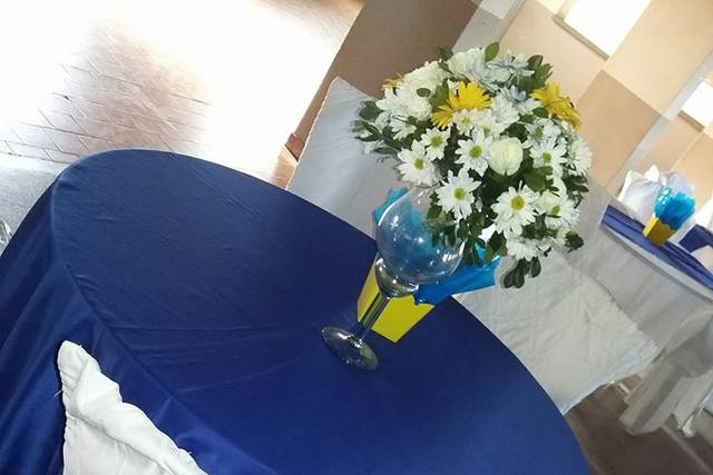 Decoração azul