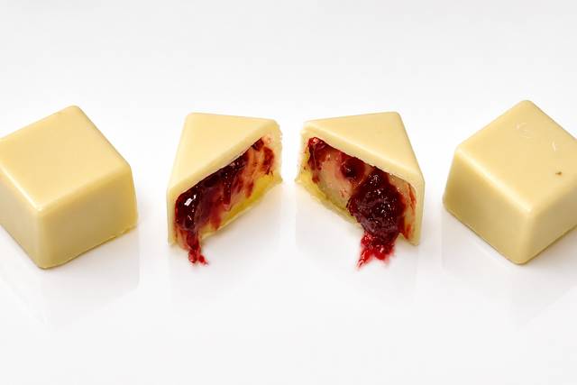 Pistache com frutas vermelhas