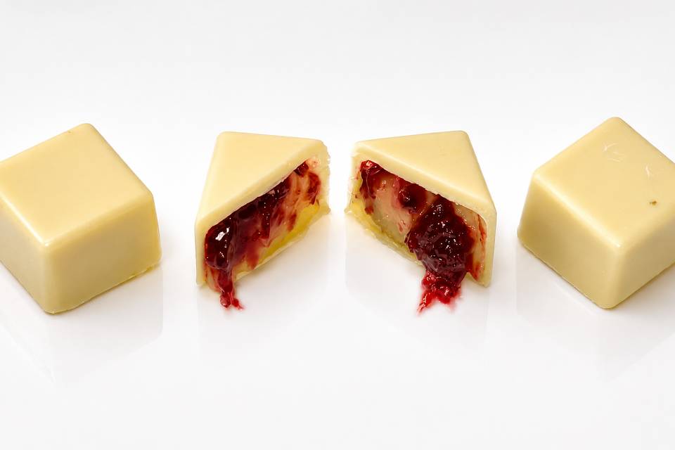 Pistache com frutas vermelhas