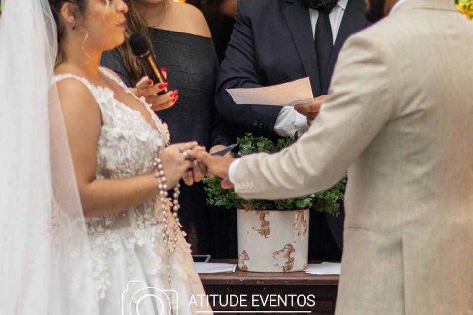 Primeiro casamento no Shopping