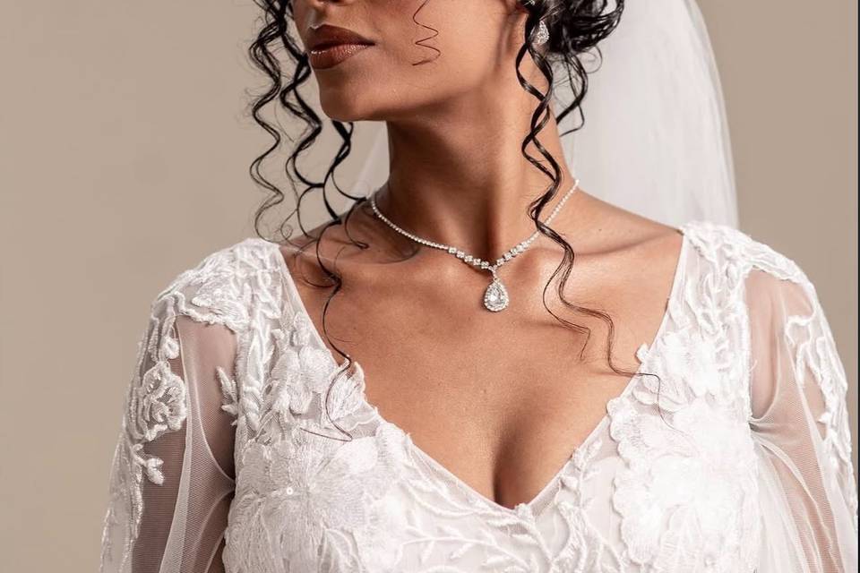 Noiva elegante e linda!