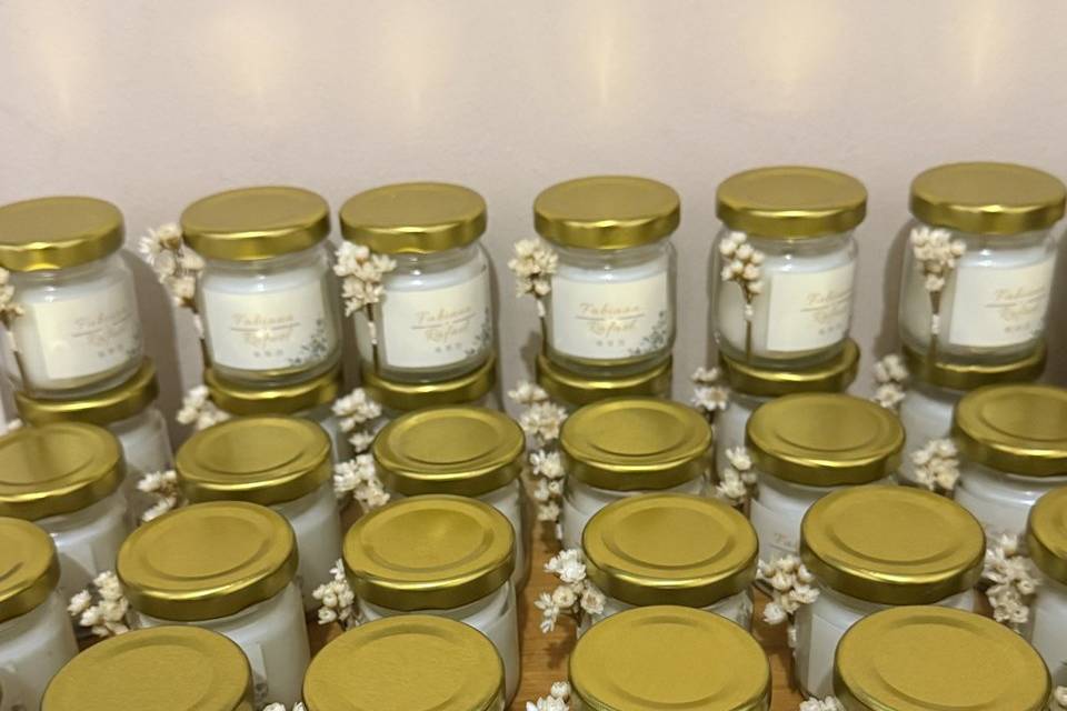 Velas aromáticas personalizada