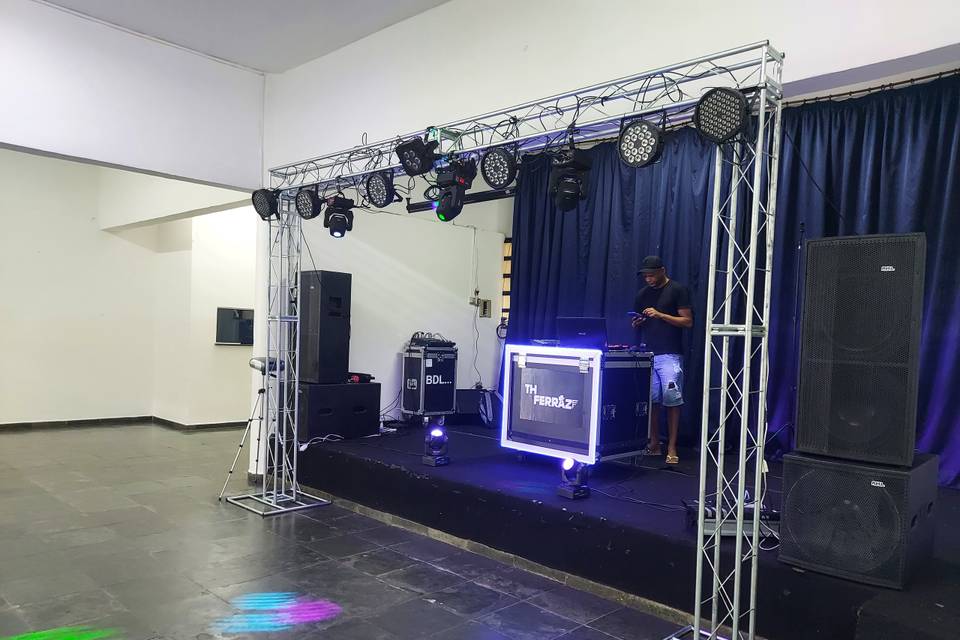 Tudo pronto para mais um show.