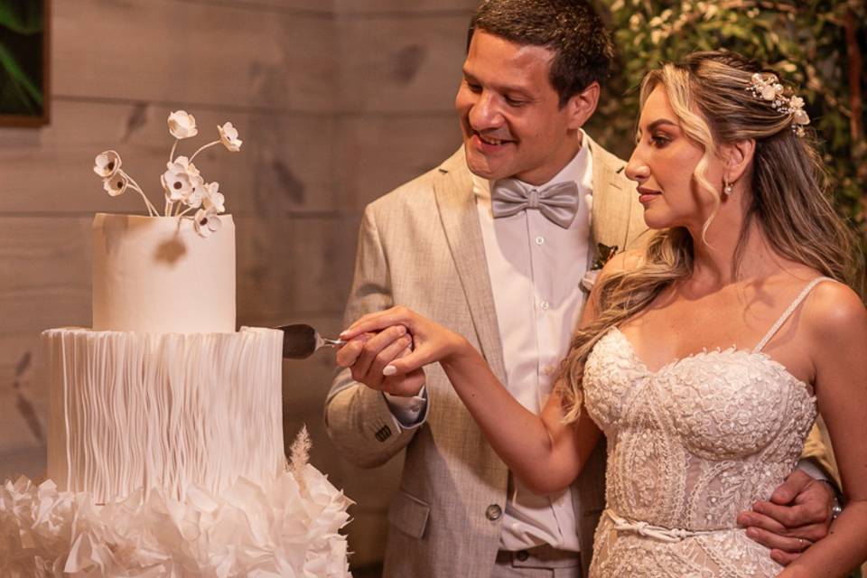 O bolo como estrela da decor!