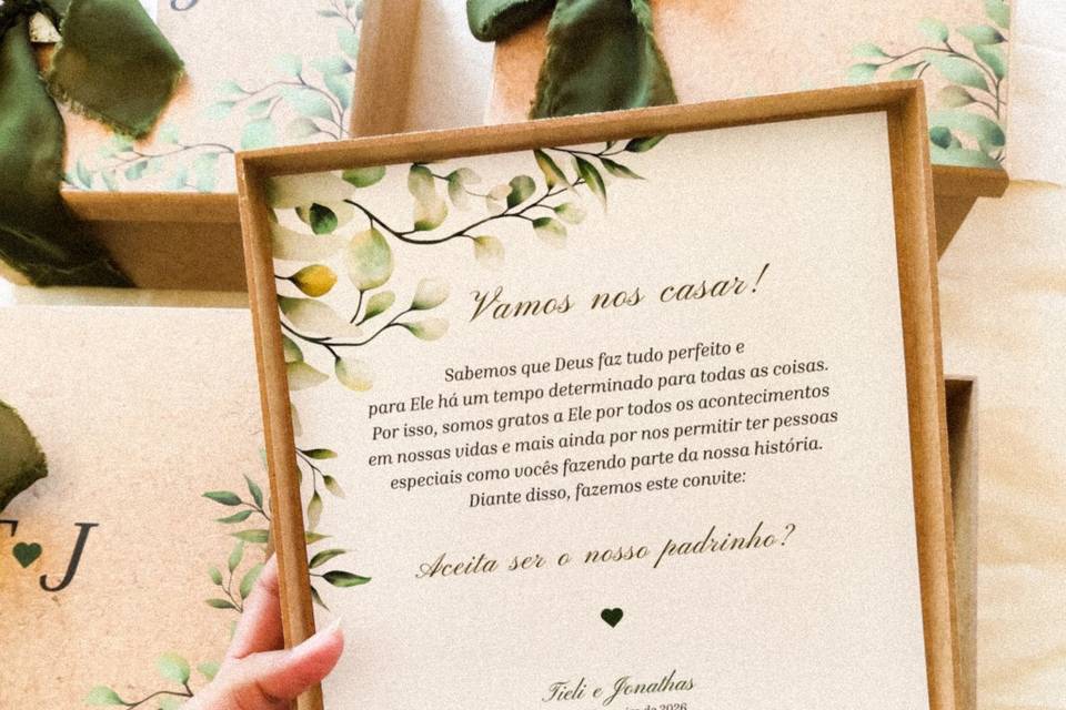 Caixa dos padrinhos
