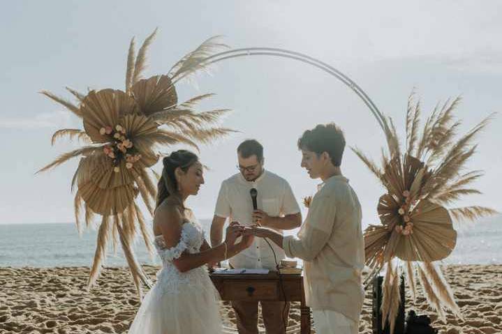 Casamento Intimista na praia.