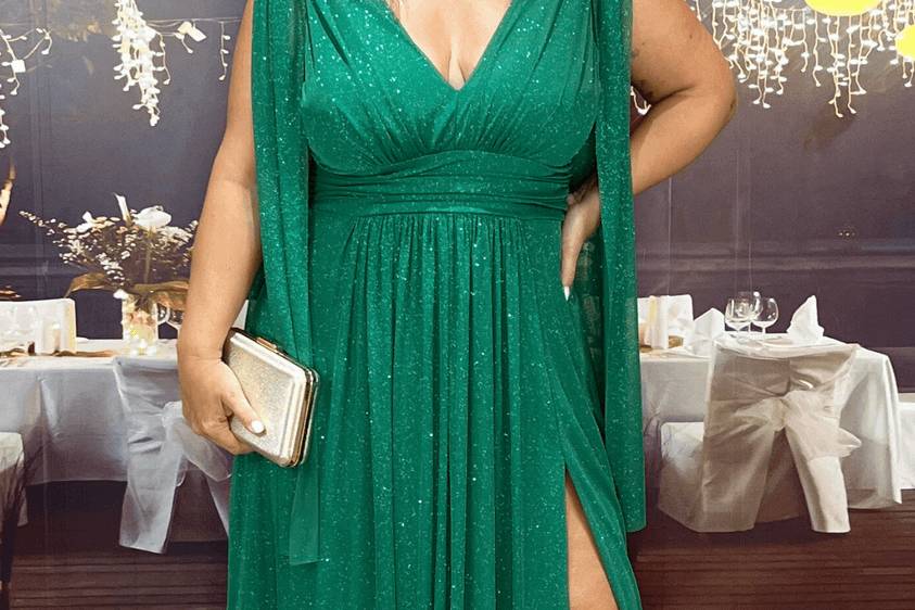 Vestido Plus Size Verde