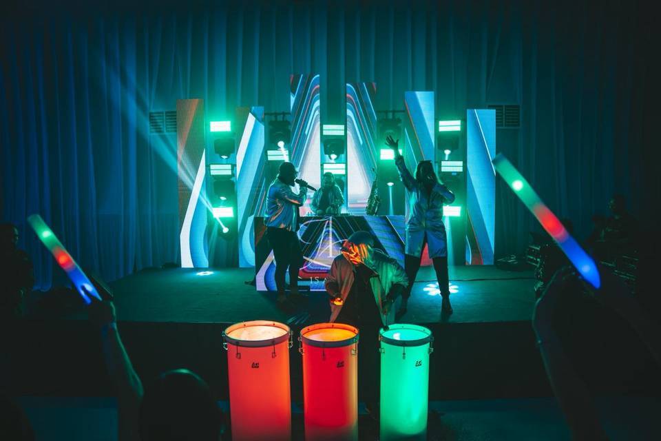 Show tambores de led