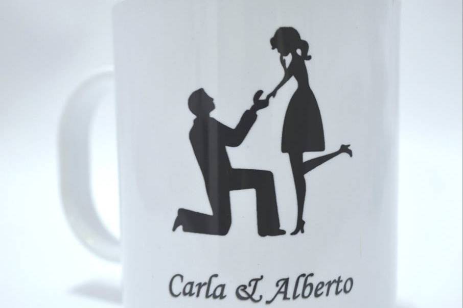 Caneca Casal de Noivinhos