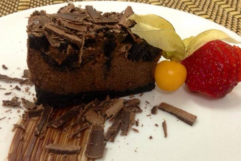 Cheesecake de chocolate com negresco