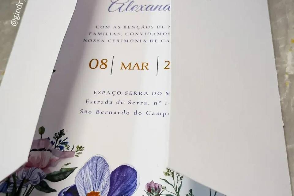 Convite Jardim Floral