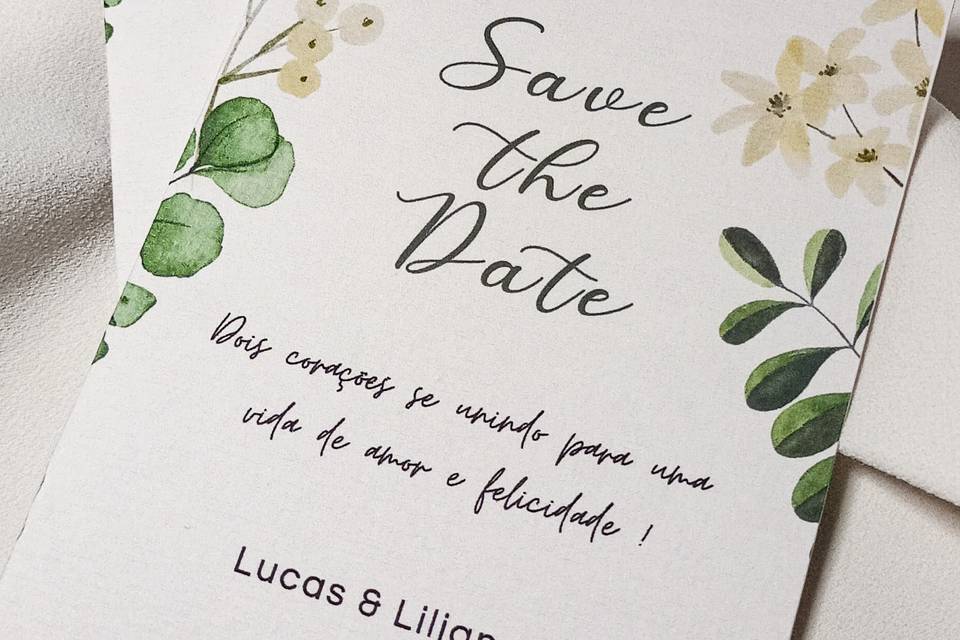 Save The Date Floral