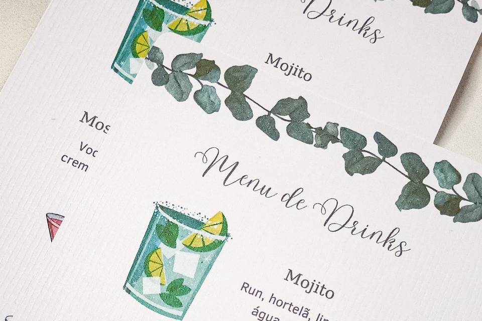 Menu de Drinks