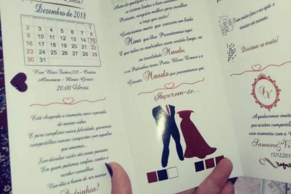 Convite padrinhos