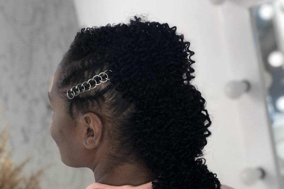 Penteado cabelo crespo