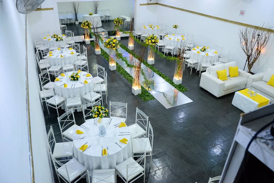 Amarelo e branco