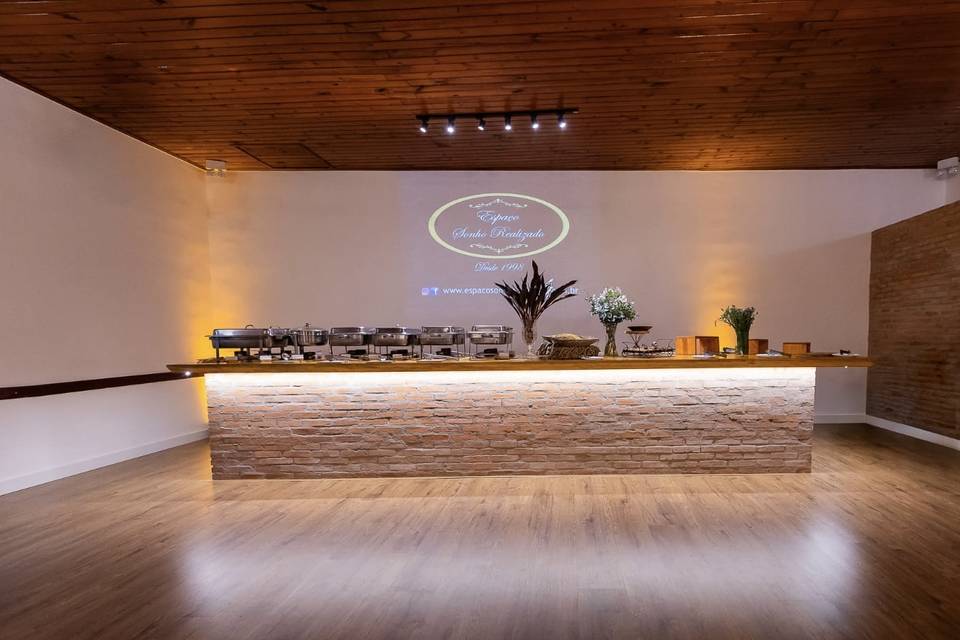 Nossa mesa de buffet