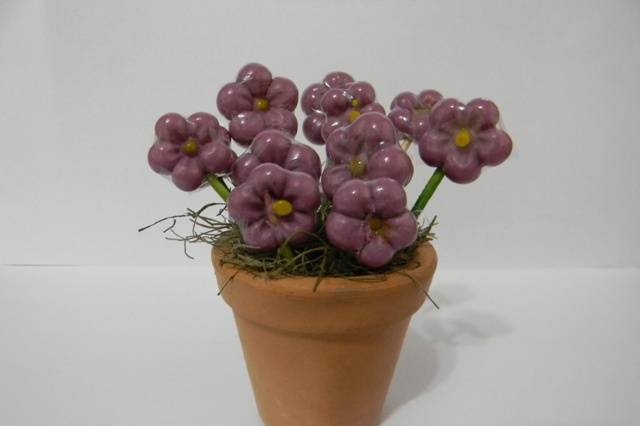 Mini vaso com flores