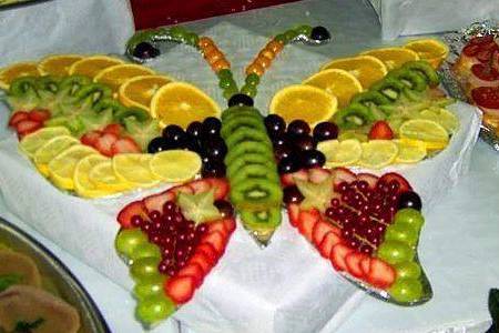 Esculturas de frutas