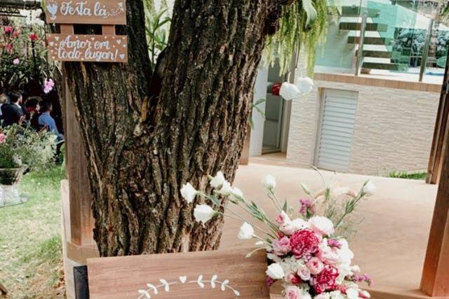 Placas para entrada do evento